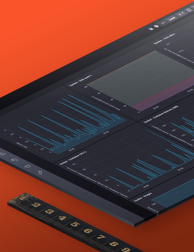 Image with metrics